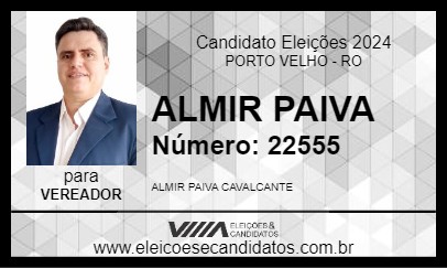 Candidato ALMIR PAIVA 2024 - PORTO VELHO - Eleições