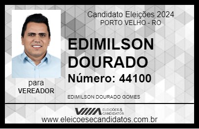 Candidato EDIMILSON DOURADO 2024 - PORTO VELHO - Eleições