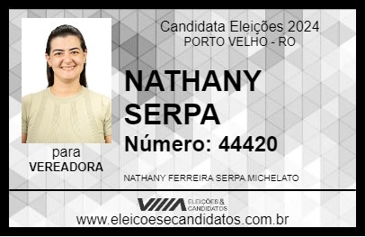 Candidato NATHANY SERPA 2024 - PORTO VELHO - Eleições