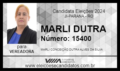 Candidato MARLI DUTRA 2024 - JI-PARANÁ - Eleições