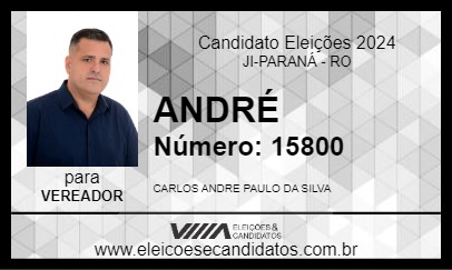 Candidato ANDRÉ 2024 - JI-PARANÁ - Eleições