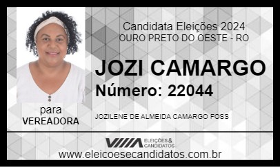 Candidato JOZI CAMARGO 2024 - OURO PRETO DO OESTE - Eleições