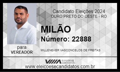 Candidato MILÃO 2024 - OURO PRETO DO OESTE - Eleições