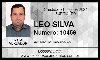 Candidato LEO SILVA 2024 - BURITIS - Eleições