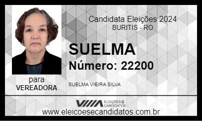 Candidato SUELMA 2024 - BURITIS - Eleições