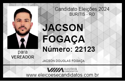 Candidato JACSON FOGAÇA 2024 - BURITIS - Eleições