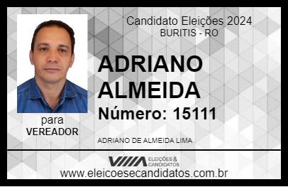 Candidato ADRIANO ALMEIDA 2024 - BURITIS - Eleições