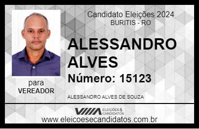 Candidato ALESSANDRO ALEMÃO DO ESPETINHO 2024 - BURITIS - Eleições