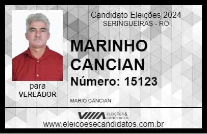 Candidato MARINHO CANCIAN 2024 - SERINGUEIRAS - Eleições