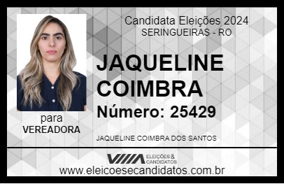 Candidato JAQUELINE COIMBRA 2024 - SERINGUEIRAS - Eleições