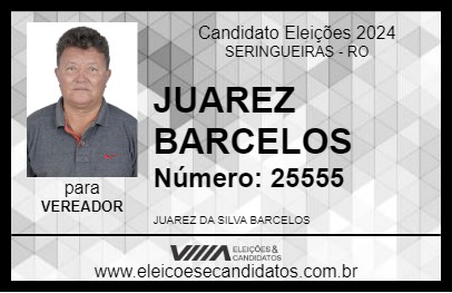 Candidato JUAREZ  BARCELOS 2024 - SERINGUEIRAS - Eleições