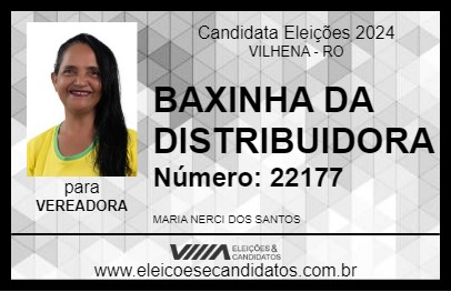 Candidato BAXINHA DA DISTRIBUIDORA 2024 - VILHENA - Eleições