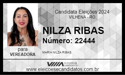 Candidato NILZA RIBAS 2024 - VILHENA - Eleições