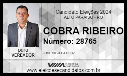 Candidato COBRA RIBEIRO DA RÁDIO 2024 - ALTO PARAÍSO - Eleições