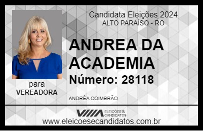 Candidato ANDREA DA ACADEMIA 2024 - ALTO PARAÍSO - Eleições