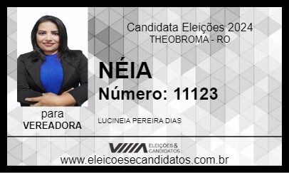 Candidato NÉIA 2024 - THEOBROMA - Eleições