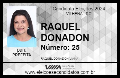 Candidato RAQUEL DONADON 2024 - VILHENA - Eleições