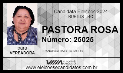 Candidato PASTORA ROSA 2024 - BURITIS - Eleições