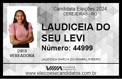 Candidato LAUDICEIA DO SEU LEVI 2024 - CEREJEIRAS - Eleições