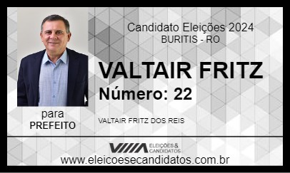 Candidato VALTAIR FRITZ 2024 - BURITIS - Eleições