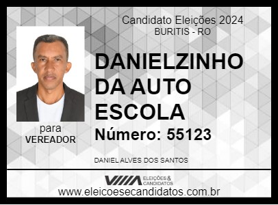 Candidato DANIELZINHO DA AUTO ESCOLA 2024 - BURITIS - Eleições