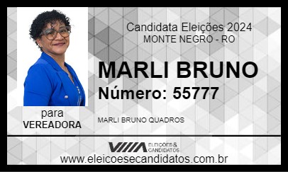 Candidato MARLI BRUNO 2024 - MONTE NEGRO - Eleições