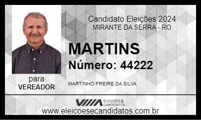 Candidato MARTINS 2024 - MIRANTE DA SERRA - Eleições