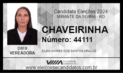 Candidato CHAVEIRINHA 2024 - MIRANTE DA SERRA - Eleições