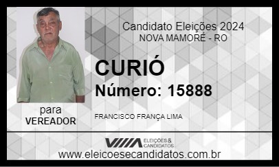 Candidato CURIÓ 2024 - NOVA MAMORÉ - Eleições