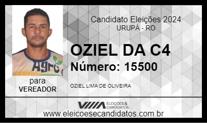 Candidato OZIEL DA C4 2024 - URUPÁ - Eleições