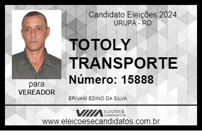 Candidato TOTOLY TRANSPORTE 2024 - URUPÁ - Eleições