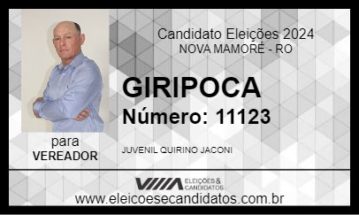 Candidato GIRIPOCA 2024 - NOVA MAMORÉ - Eleições