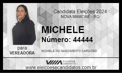 Candidato MICHELE 2024 - NOVA MAMORÉ - Eleições