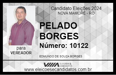 Candidato PELADO BORGES 2024 - NOVA MAMORÉ - Eleições