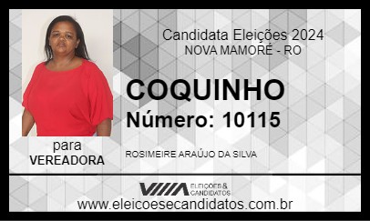 Candidato COQUINHO 2024 - NOVA MAMORÉ - Eleições