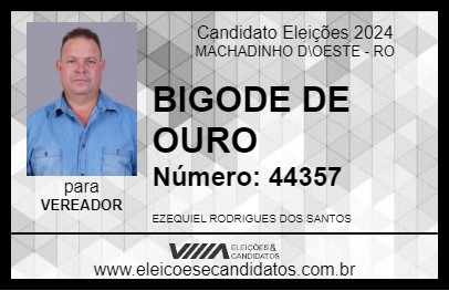 Candidato BIGODE DE OURO 2024 - MACHADINHO D\OESTE - Eleições