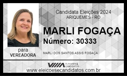 Candidato MARLI FOGAÇA 2024 - ARIQUEMES - Eleições