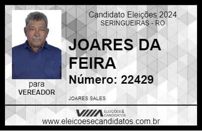 Candidato JOARES DA FEIRA 2024 - SERINGUEIRAS - Eleições