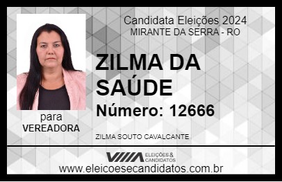 Candidato ZILMA DA SAÚDE 2024 - MIRANTE DA SERRA - Eleições