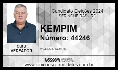 Candidato KEMPIM 2024 - SERINGUEIRAS - Eleições