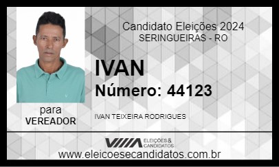 Candidato IVAN 2024 - SERINGUEIRAS - Eleições