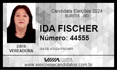 Candidato IDA FISCHER 2024 - BURITIS - Eleições