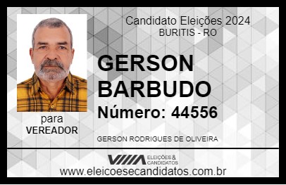 Candidato GERSON BARBUDO 2024 - BURITIS - Eleições