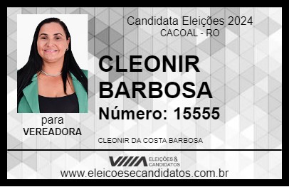 Candidato CLEONIR BARBOSA 2024 - CACOAL - Eleições