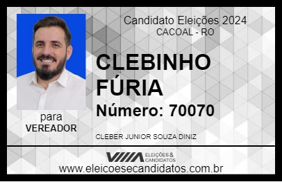 Candidato CLEBIM FURIA 2024 - CACOAL - Eleições