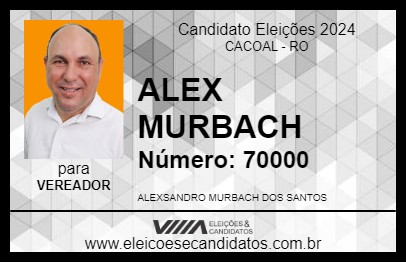 Candidato ALEX MURBACH 2024 - CACOAL - Eleições