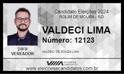 Candidato VALDECI LIMA 2024 - ROLIM DE MOURA - Eleições