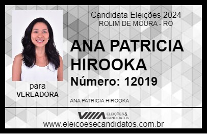 Candidato ANA PATRICIA HIROOKA 2024 - ROLIM DE MOURA - Eleições