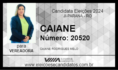 Candidato CAIANE 2024 - JI-PARANÁ - Eleições