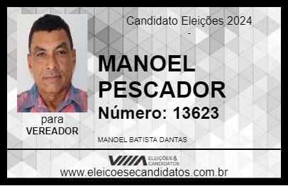 Candidato MANOEL PESCADOR 2024 - JI-PARANÁ - Eleições